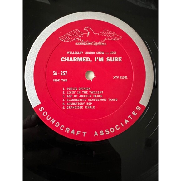 Wellesley Junior Show 1963 LP Charmed I'm Sure Soundcraft Associates VG SA-257 - Picture 7 of 7